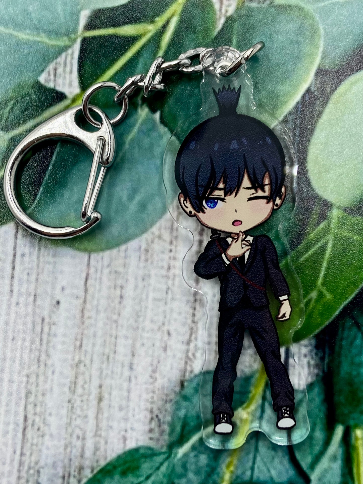 CSM topknot keychain