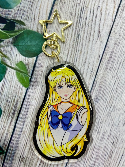 Space sailor - Venus glitter acrylic keychain