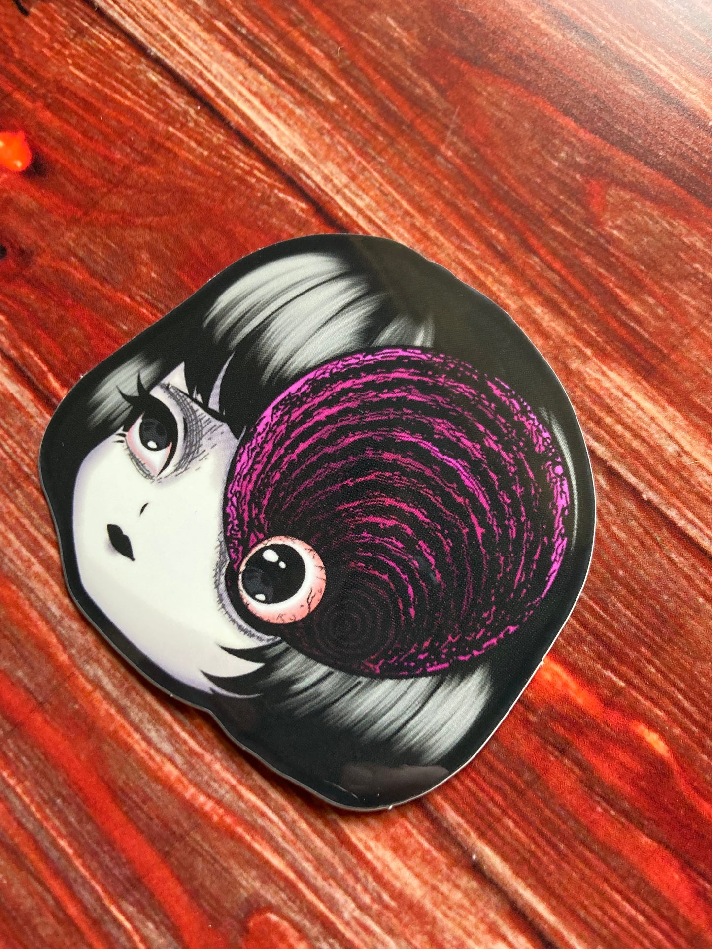 Girl eyeball sticker