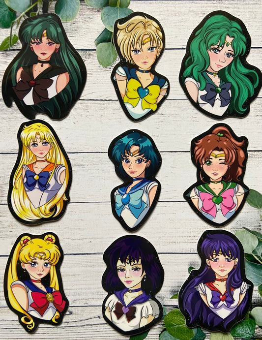 Space sailor - Full set of 9 vinyl stickers